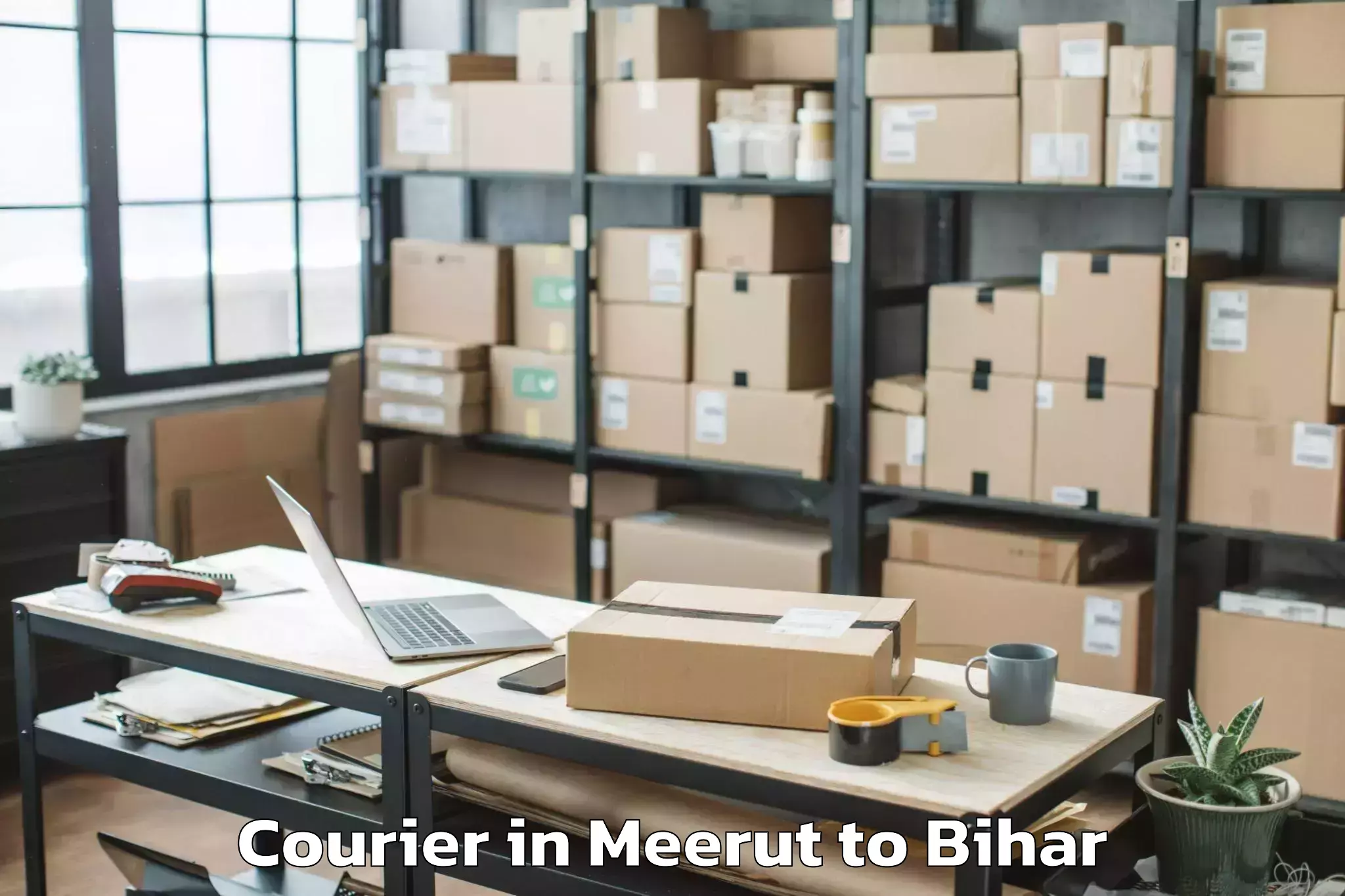 Book Meerut to Manjhi Courier